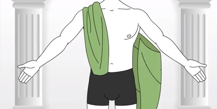 Как одевать полотенце
